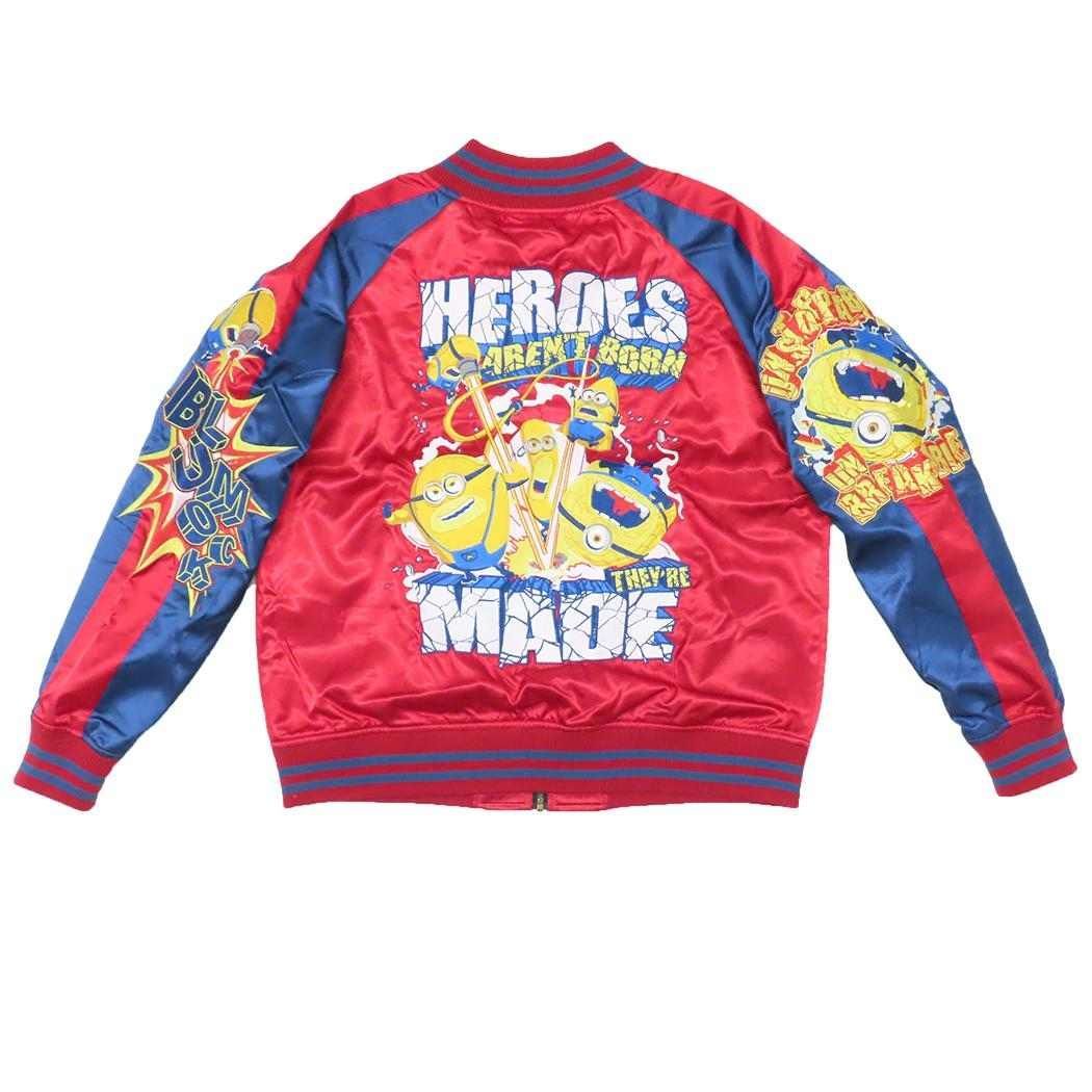 ミニオン アウター スカジャン L アンストッパブルレッド ユニバーサル映画 丸眞 メンズ レディース ユニセックス オーバーサイズ キャラジャン キャラクター グッズ