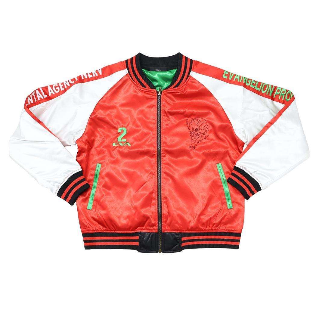 エヴァンゲリオン アウター スカジャン L 式波 アスカ ラングレー 丸眞 メンズ レディース ユニセックス オーバーサイズ キャラジャン アニメキャラクター グッズ