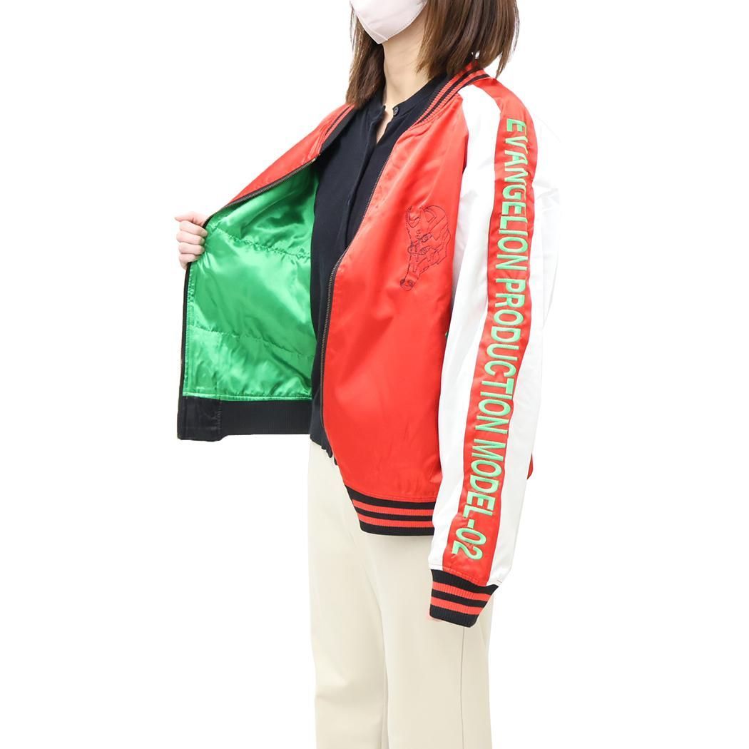 エヴァンゲリオン アウター スカジャン L 式波 アスカ ラングレー 丸眞 メンズ レディース ユニセックス オーバーサイズ キャラジャン アニメキャラクター グッズ GULLKHAN_COM