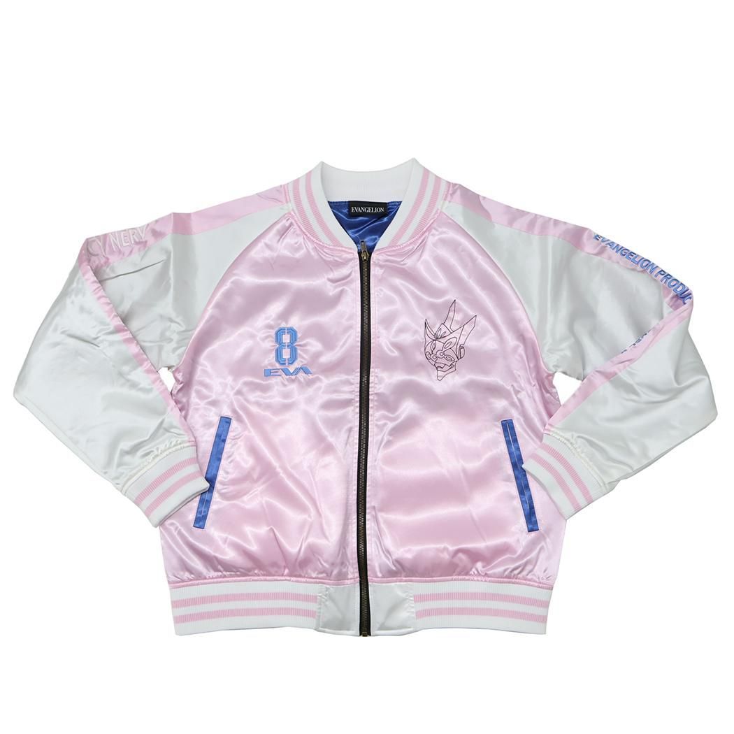 エヴァンゲリオン アウター スカジャン L 真希波 マリ イラストリアス 丸眞 メンズ レディース ユニセックス オーバーサイズ キャラジャン アニメキャラクター グッズ
