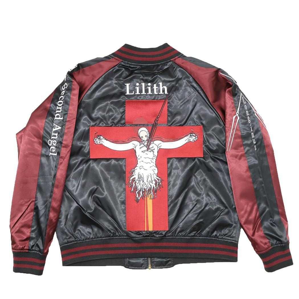 エヴァンゲリオン アウター スカジャン L リリス 丸眞 メンズ レディース ユニセックス オーバーサイズ キャラジャン アニメキャラクター グッズ