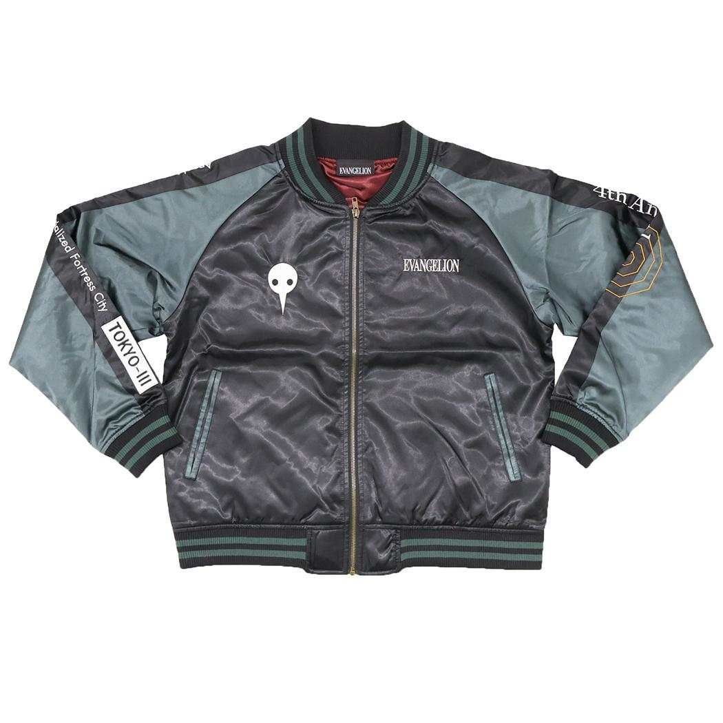 エヴァンゲリオン アウター スカジャン L 第4の使徒 丸眞 メンズ レディース ユニセックス オーバーサイズ キャラジャン アニメキャラクター グッズ