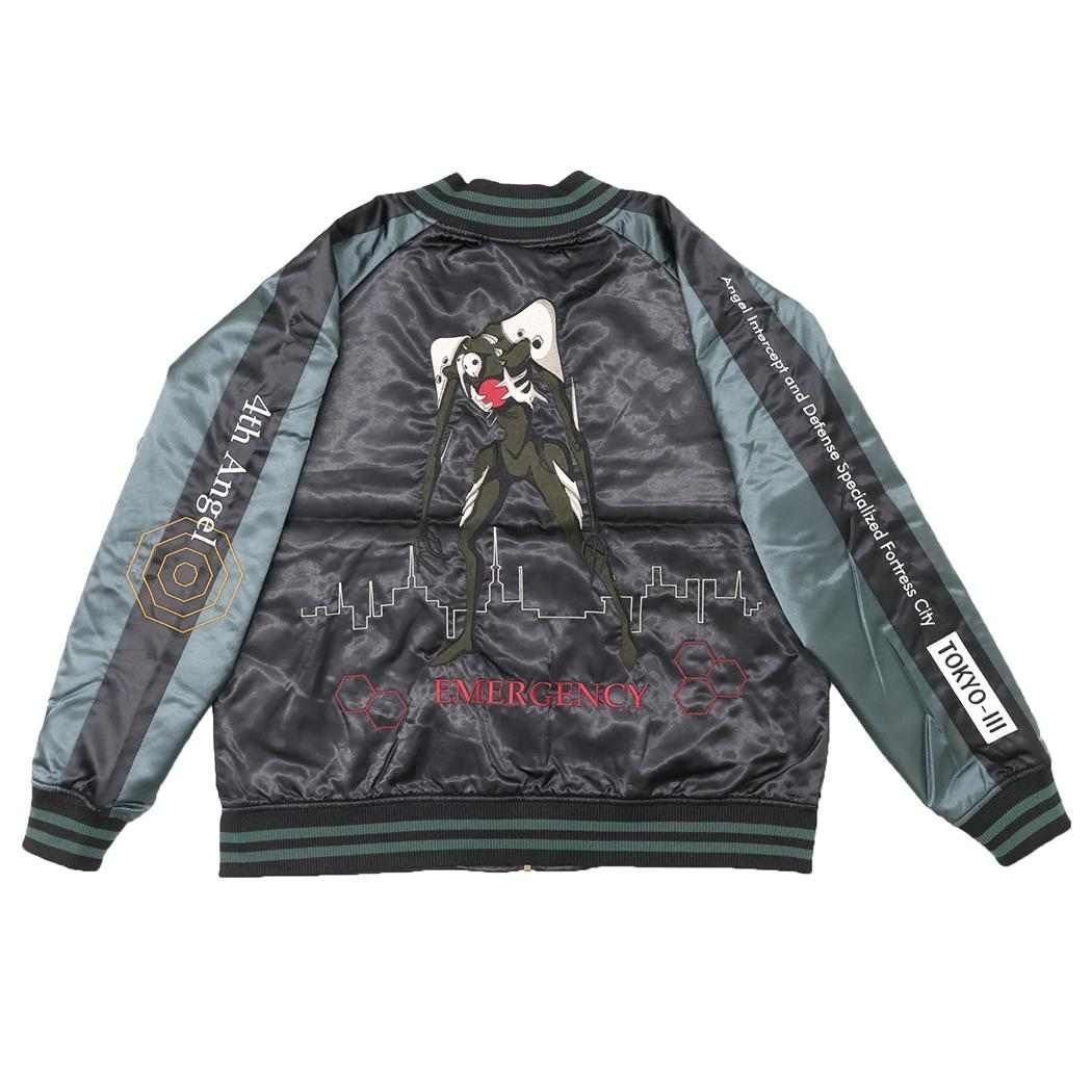 エヴァンゲリオン アウター スカジャン 3L 第4の使徒 丸眞 メンズ レディース ユニセックス オーバーサイズ キャラジャン アニメキャラクター グッズ