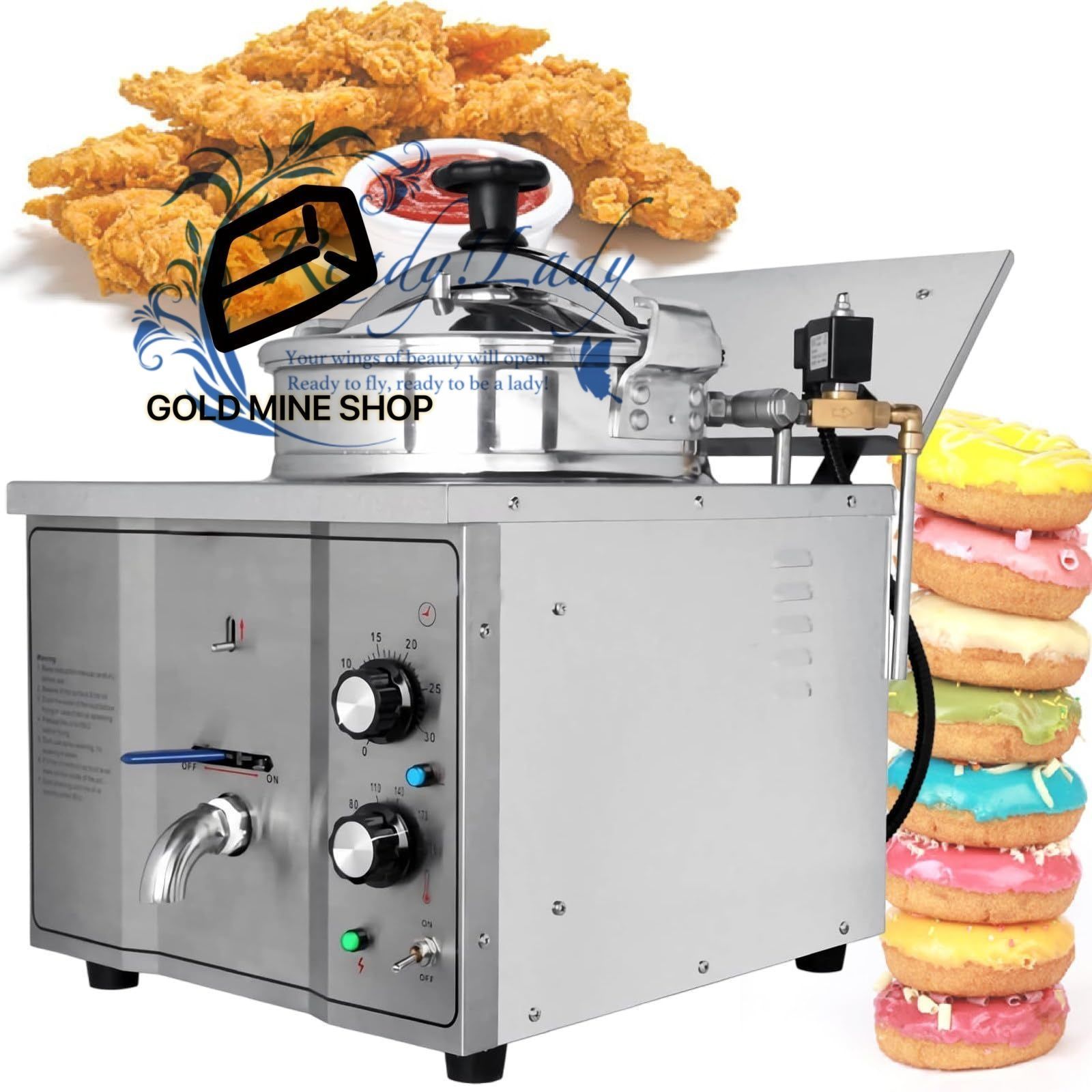 業務用フライヤー ステンレス製電気フライヤー オイル濾過機能 タイマー付き 16L大容量フライヤー バスケットと蓋付き 220V