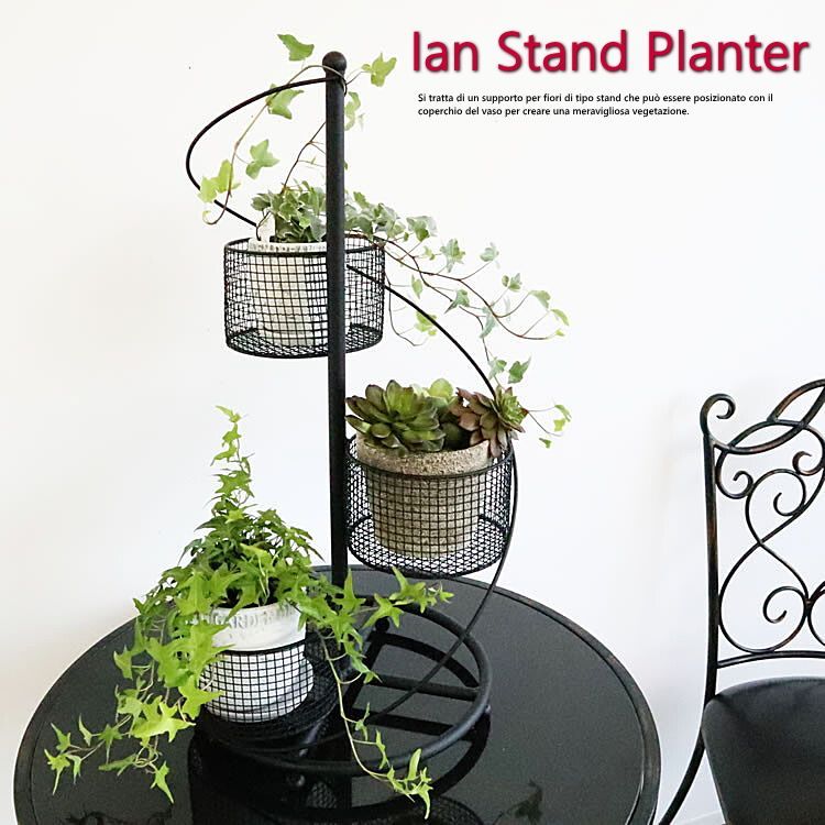 アイアンスタンドプランター 花台 鉢カバー フラワーベース スタンド おしゃれ ガーデニング インテリア 北欧 雑貨 リビング おしゃれ モダン 装飾 ウォールデコレーション シンプル ウォールアート インテリア雑貨 ミニマル リビング オフィス エントランス
