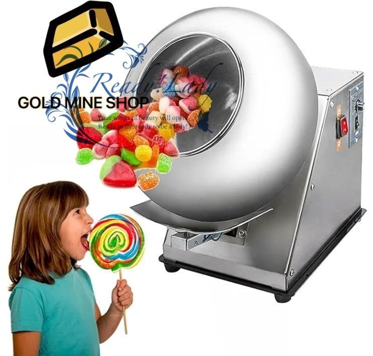 280Wキャンディコーティング機 0-120r|min自動チョコレートコーティング機 ポット直径300mm 加工工場 キャンディストア バー用のテーブルトップ小型商業用コーター砂糖