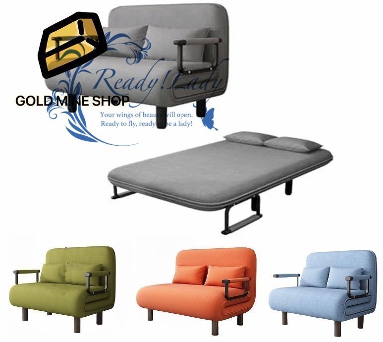 折りたたみソファーベッド シングル 5段階調節 3つ状態が切り替わります 怠惰なソファ ソファーベッド 折り畳み ソファー 人間工学 柔軟 コンパクトソファ 多用途性 グリーン 80 190 CM