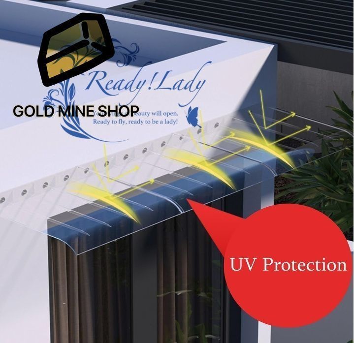 窓雨よけ テラスひさしベランダ小屋庇