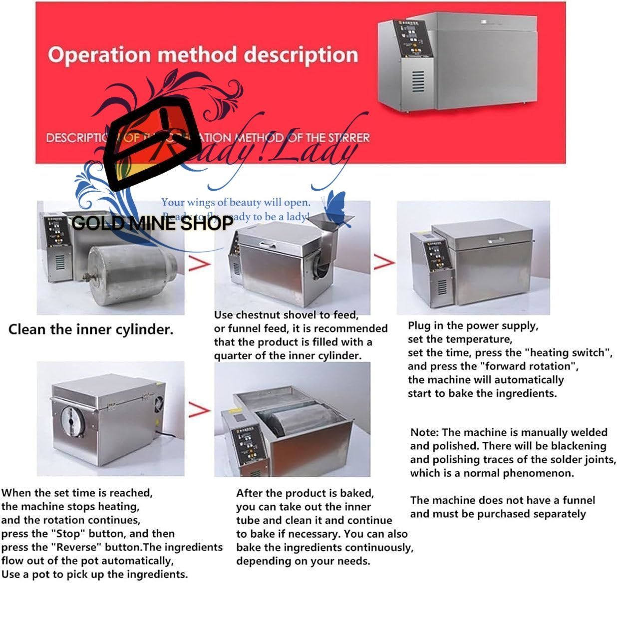 ステンレス鋼コーヒー豆ロースター