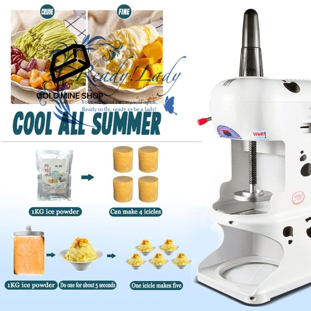 かき氷機 電動 かきごおり機 電気砕氷機 大容量 業務用 自営業 電動かき氷機 業務用かき氷機 90 kg 時 業務用かき氷機適用かき氷