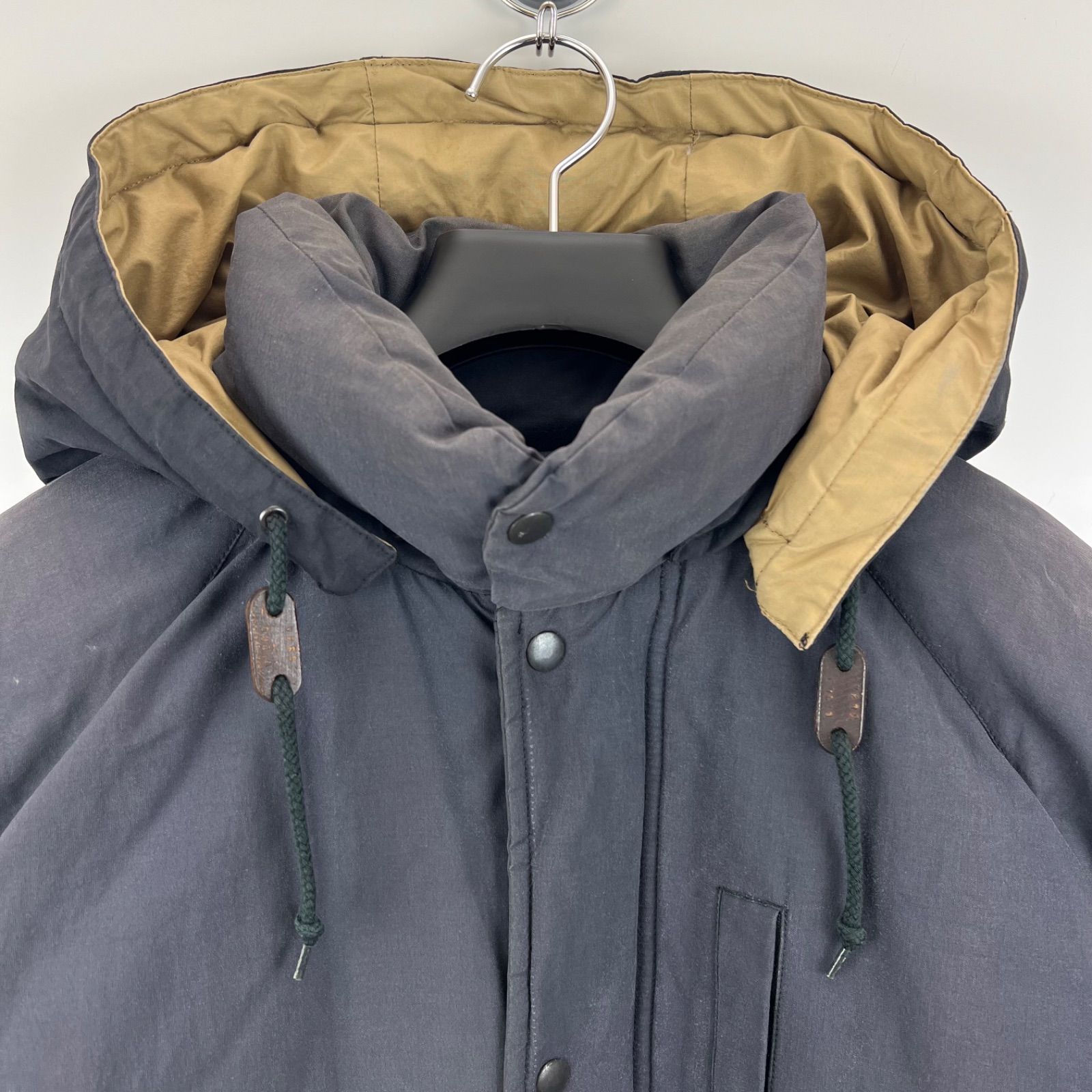 POLO by Ralph Lauren 90s VTG fade down coat hoodie M ポロバイ