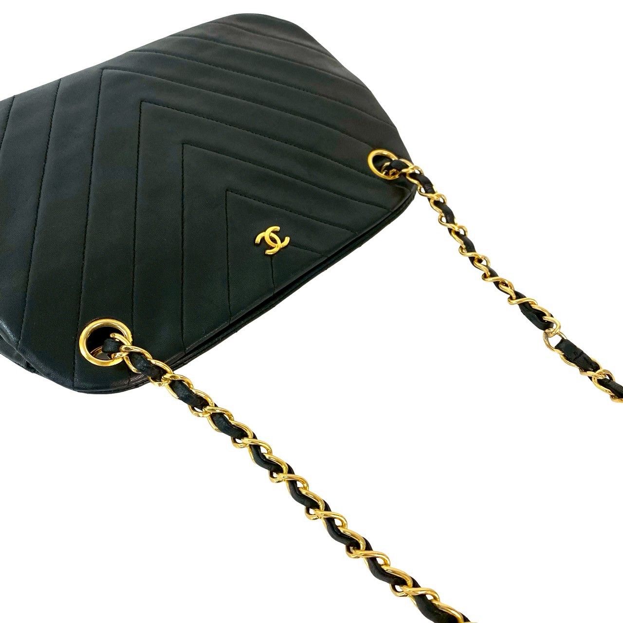 極 美品 シール有 1番台 CHANEL シャネル Vステッチ ココマーク