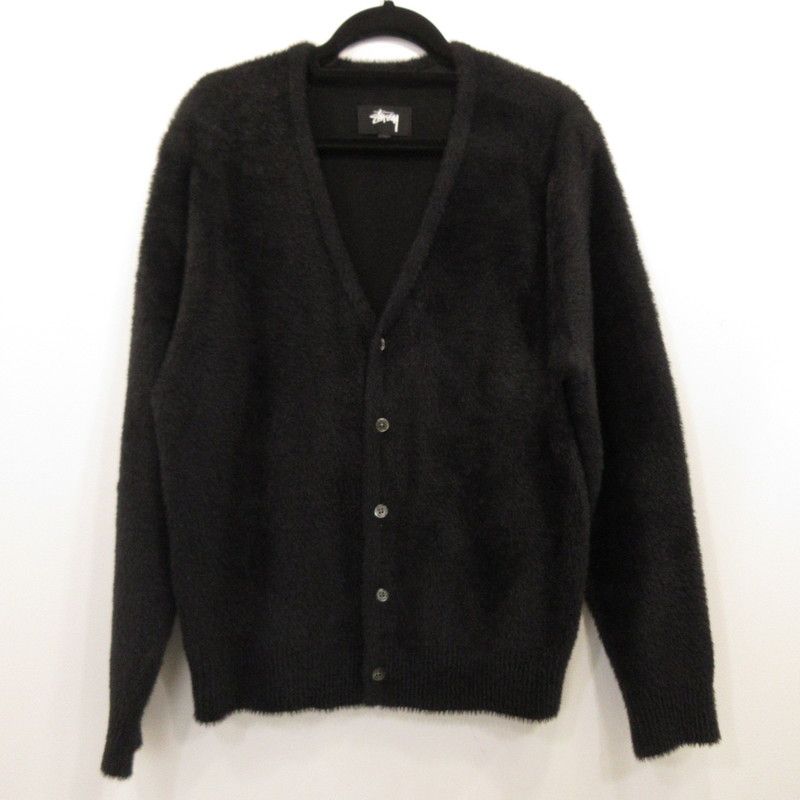 姫路東店 STUSSY ステューシー カーディガン SHAGGY CARDIGAN 117094 ブラック サイズ M 103