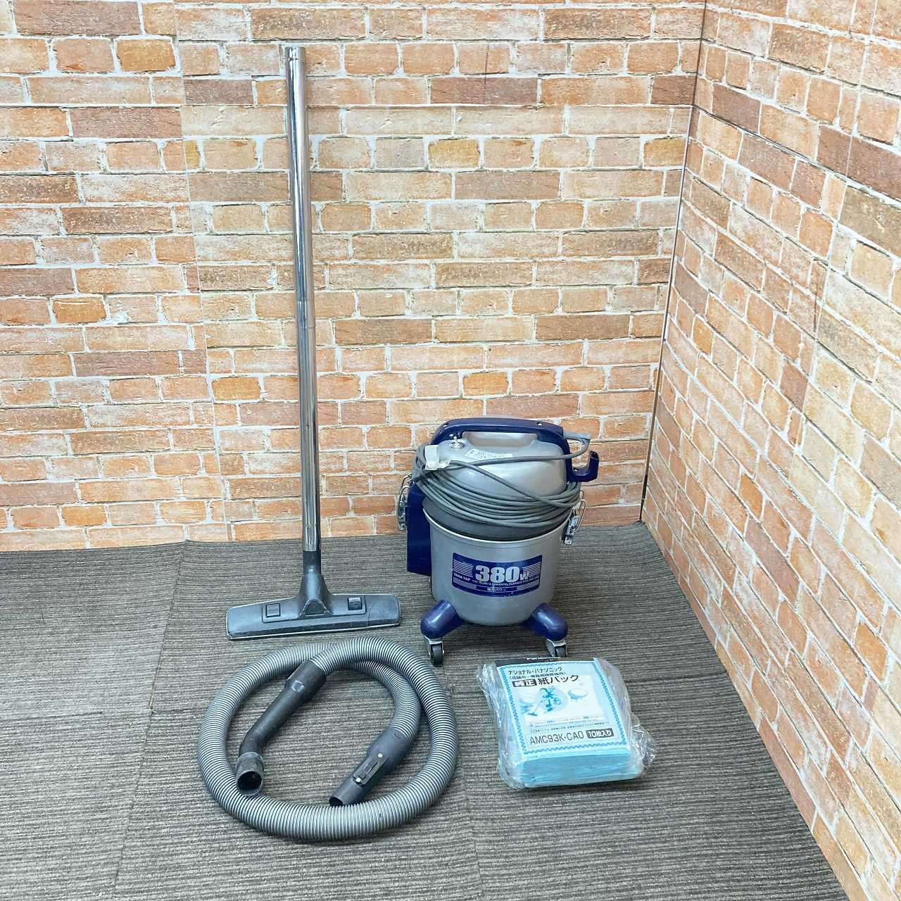 品 紙パック付き National ナショナル 店舗 業務用電気掃除機 MC-G3000 紙パック式 J0074