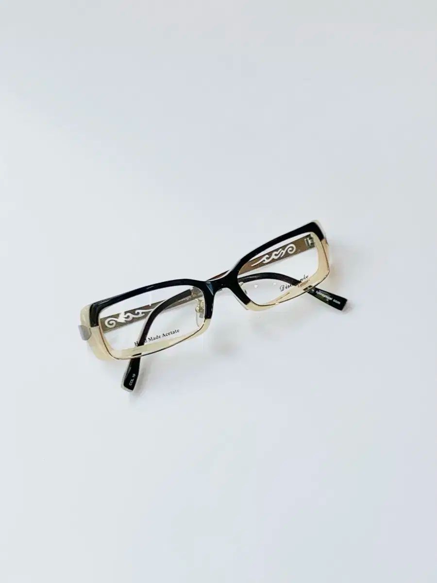 ピックキー-605 special ブラックベージュ ウェリントン メタル メガネ