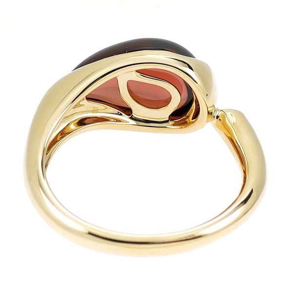 ルジアダ K18YG ガーネット ダイヤモンド リング