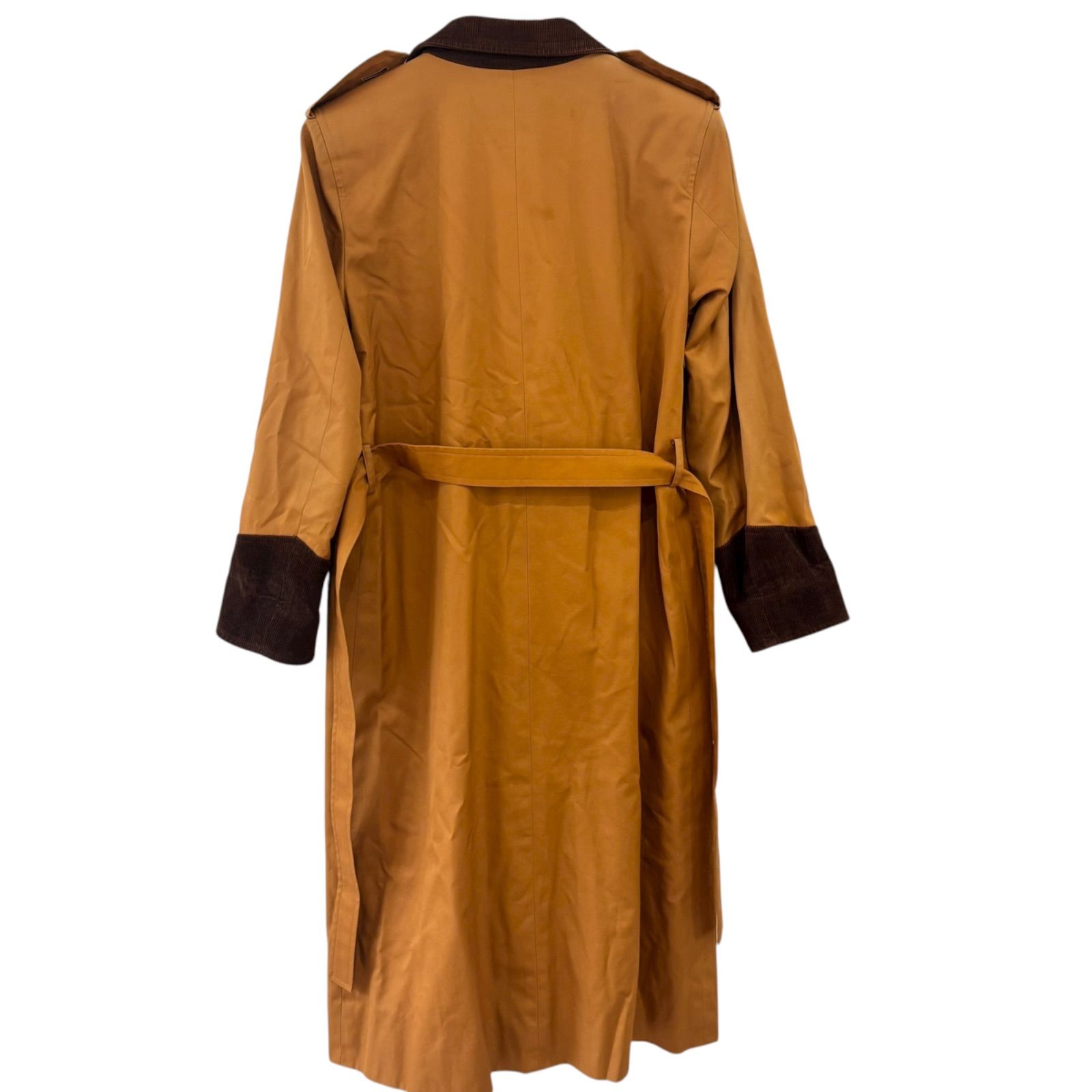 着丈116 イヴサンローラン トレンチコート ロング マキシ ブラウンベルト L メンズ コート＆トレンチコート | サンローラン | YSL