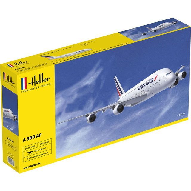 新品 エレール 1/125 A380 エールフランス プラモデル HE80436 [佐川急便]
