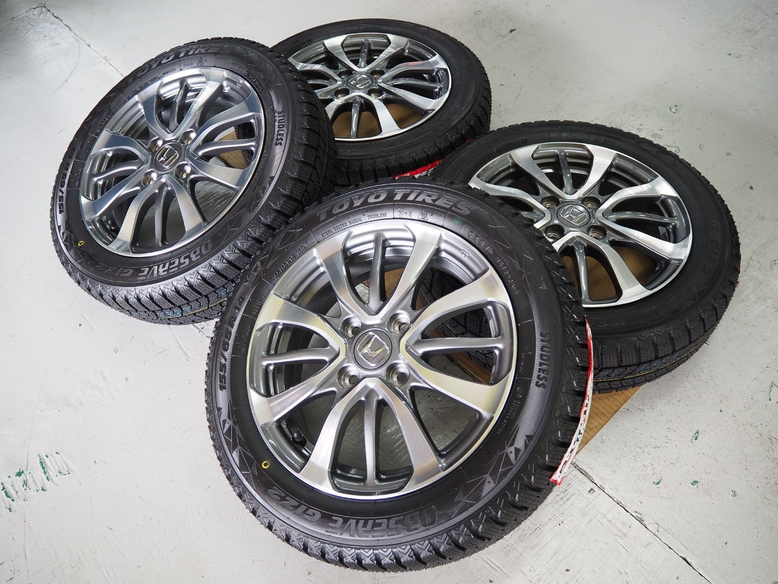 新車外し N BOX 14 inch 4 5 J H 100 40 TOYO ガリットGIZ 2 155 65 R WGN ONE