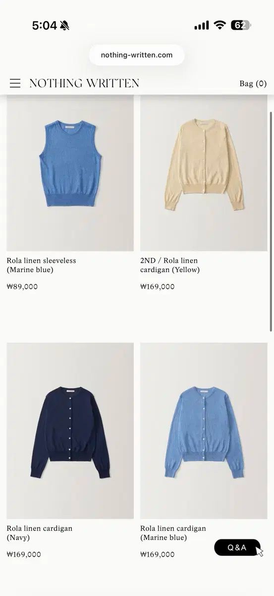  ナッシングリトゥン ローラ カーディガン ノースリーブ セット ネイビー 長袖 カーディガン ボレロ アンサンブル