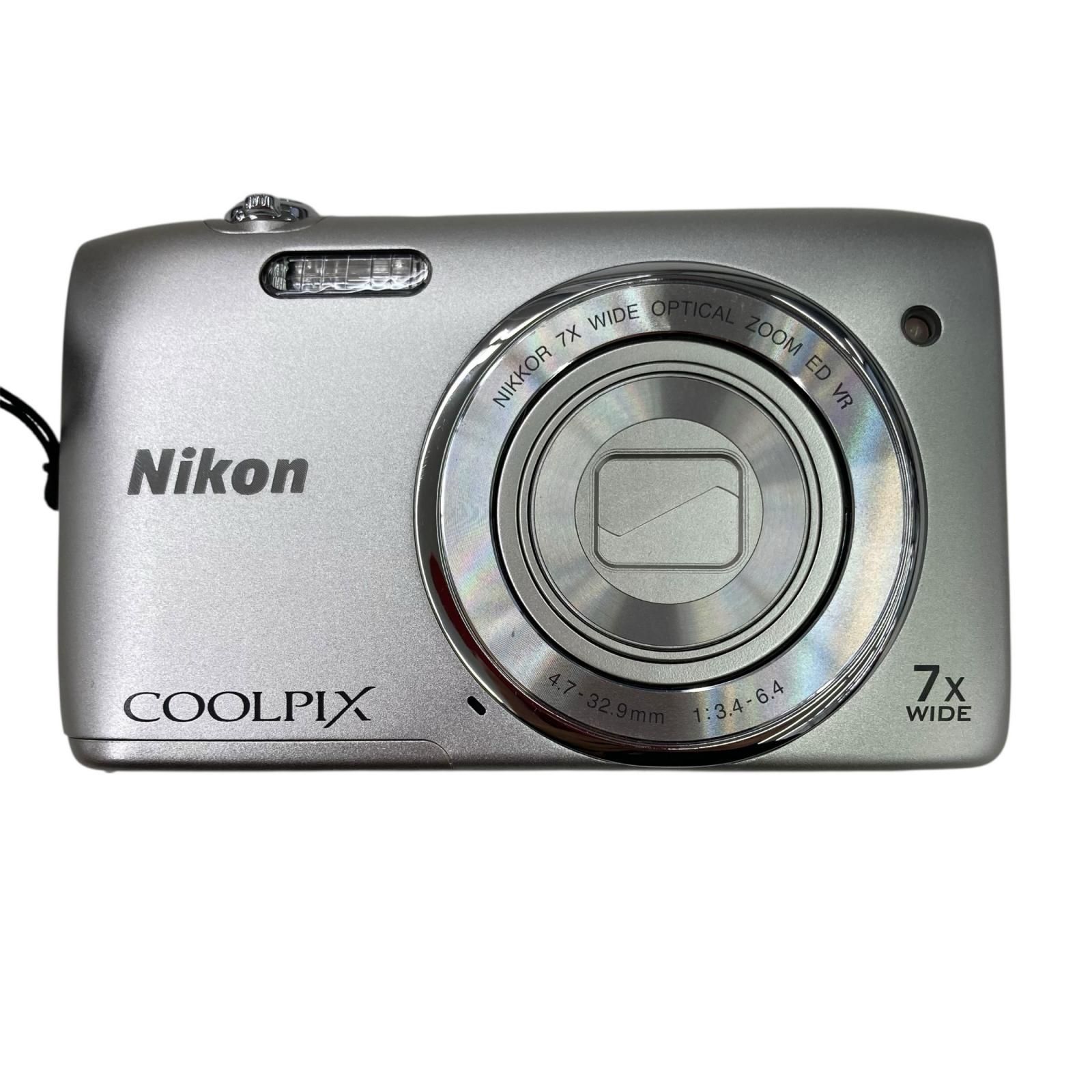 186000 Nikon ニコン COOLPIX S 3500 シルバー き 説明書付き