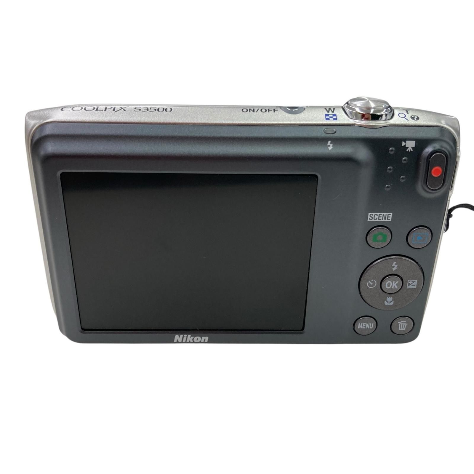 186000 Nikon ニコン COOLPIX S3500 シルバー 箱付き 説明書付き