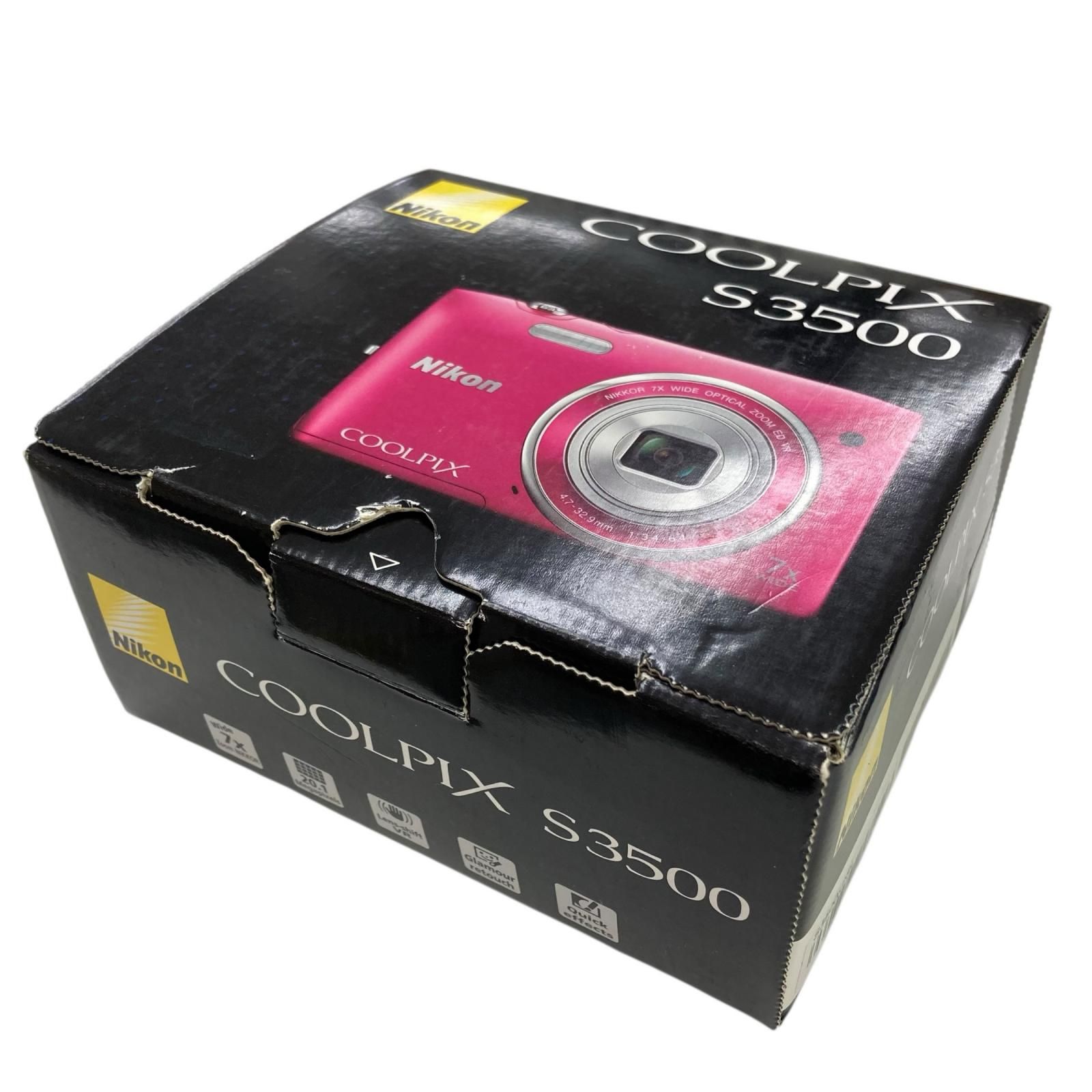 186000 Nikon ニコン COOLPIX S3500 シルバー 箱付き 説明書付き