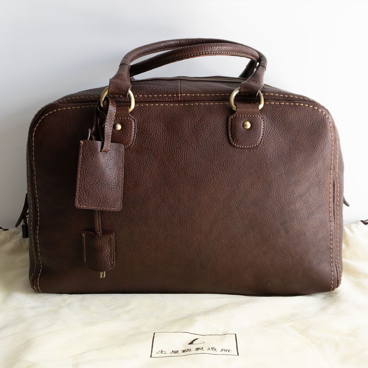 土屋鞄 トーンオイルヌメ アンティック ボストン バッグ レザー 鞄