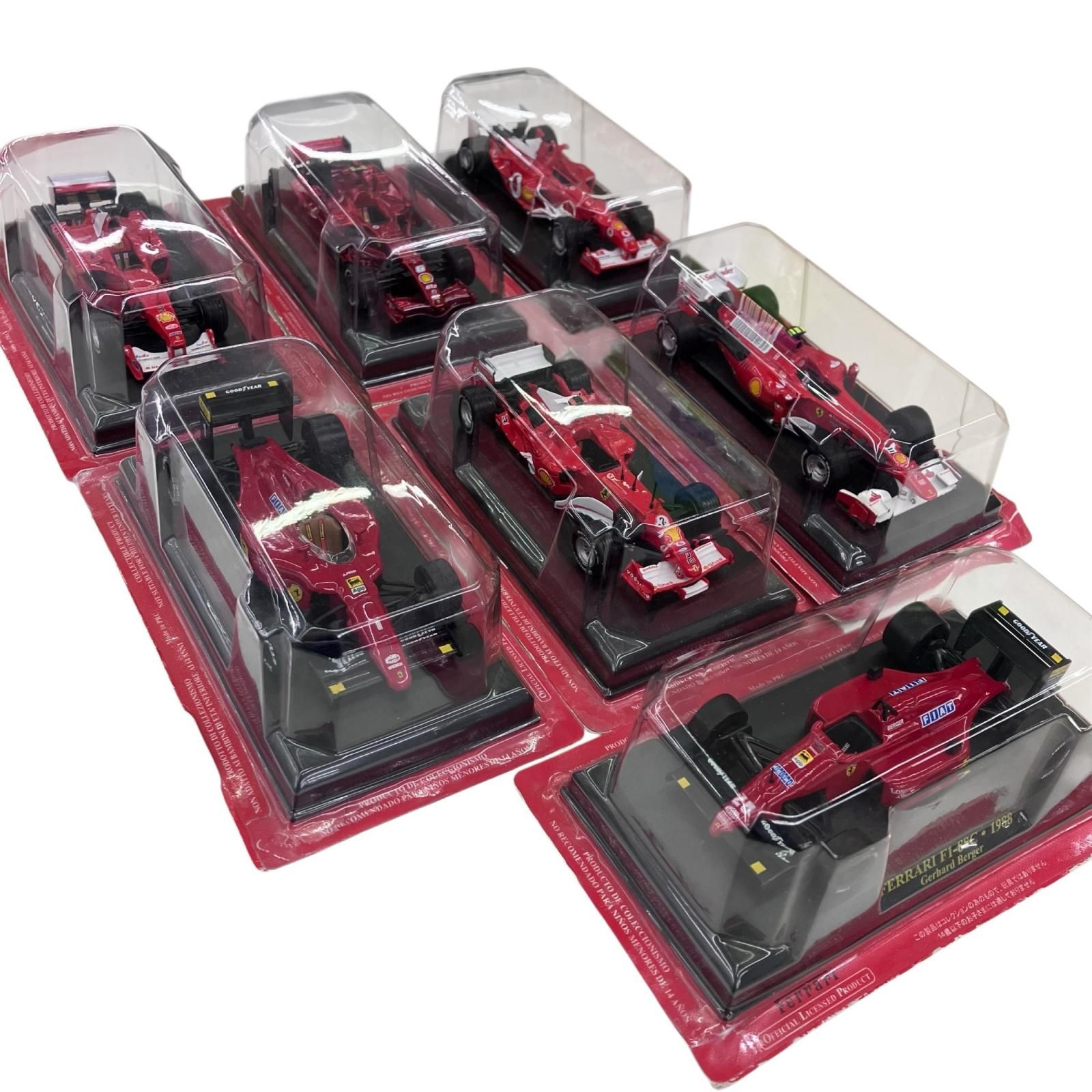 186000 現状品 assiette アシェット オフィシャル フェラーリ   F1 コレクション フェラーリ 1/43 スケール ミニカー 7点まとめ売り