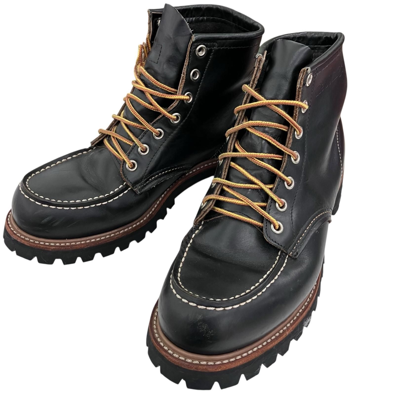 186000 現状品 REDWING レッドウイング ショートブーツ 8136 26.5cm ブラック 茶芯 メンズ