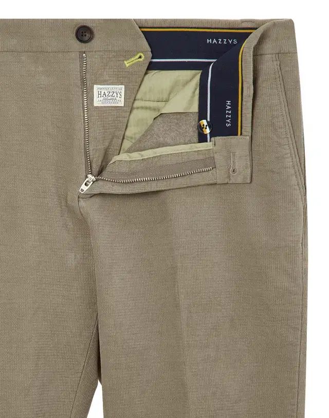 HAZZYS ヘジス メンズ バッグ 起毛 ベージュ パンツ 38