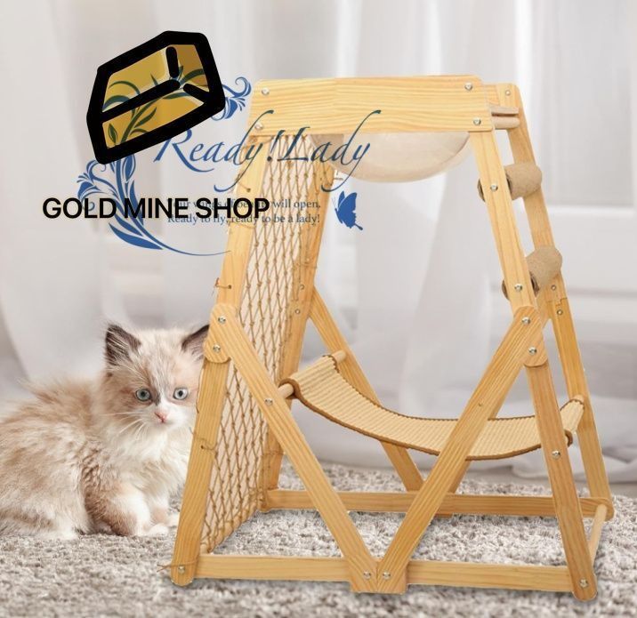 猫用キャットツリー 木製 猫 キャットタワー 多機能 爪とぎ 爪研ぎポール ボール 網 ハンモック付き 木登り スリム 猫タワー 安定 運動不足解消 麻紐 猫ハウス 猫ベッド 宇宙船ボウル クリアボウル スタイルA