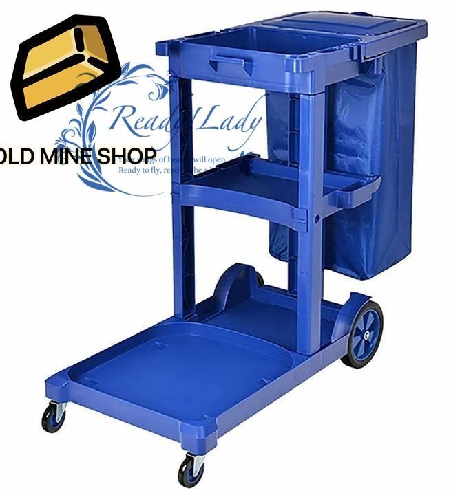 掃除カート ツールカート ホテル清掃台車 学校 病院 工場 スーパーマーケットやモール レストラン ワゴン 業務用 ゴミ収集 ス清掃車 移動便利 キャスター付き 蓋付き122x52x79cm ブルー