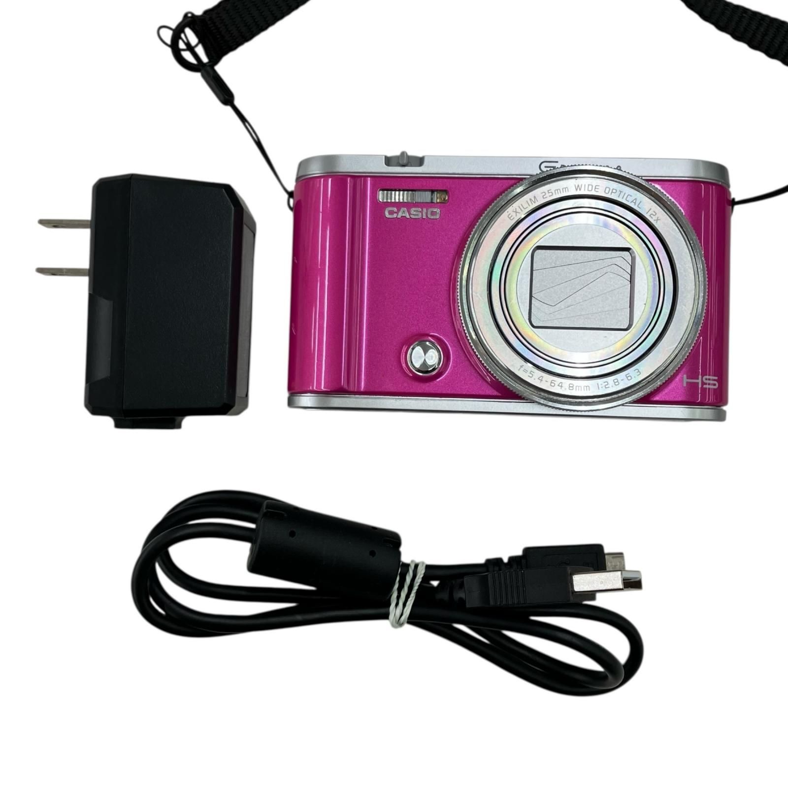 186000 動作 済み CASIO カシオ コンパクトデジタルカメラ EXILIM EX-ZR3200 ピンク