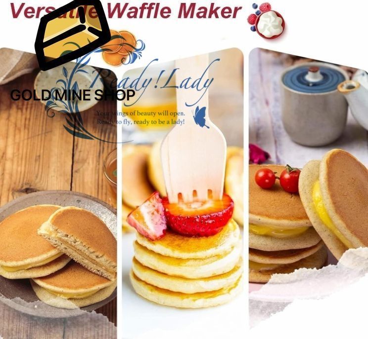 25ホールパンケーキメーカー 850Wミニダッチパンケーキパンエレクトリックノンスティックワッフルマシン50-300℃調整