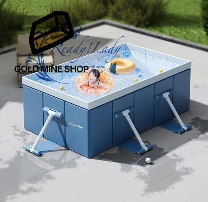 プール 大型 空気入れ不要 非膨張式 ビニールプール 水遊び 子供用 家庭用 簡易 折りたたみ 厚み 強い耐荷重 組み立て不要 収納便利 耐摩擦 無臭 室内 屋外対応 簡単排水 猛暑対策 幅150 長さ210 高さ51 cm