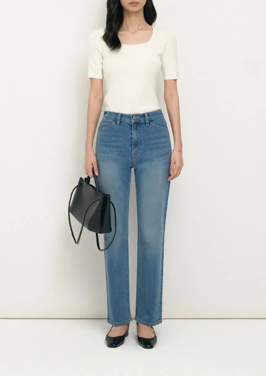 SIE シエ サンディ ストレート デニム インディゴブルー S