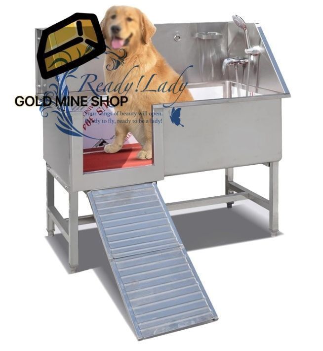 犬のグルーミング浴槽ステーション犬のバスプロフェッショナルステンレス鋼犬の入浴ステーション ペットの犬のグルーミング浴槽 ペット洗浄ステーション