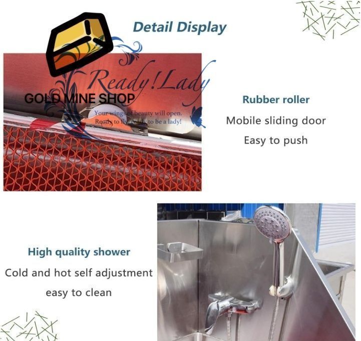 ペットの犬のグルーミング浴槽