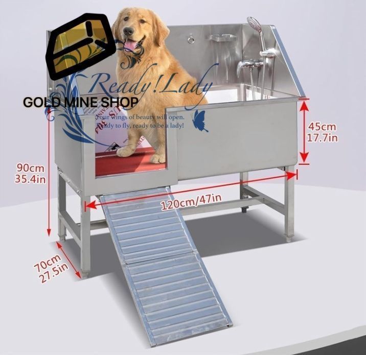  犬のグルーミング浴槽ステーション犬のバスプロフェッショナルステンレス鋼犬の入浴ステーション ペットの犬のグルーミング浴槽 ペット洗浄ステーション その他 犬用品