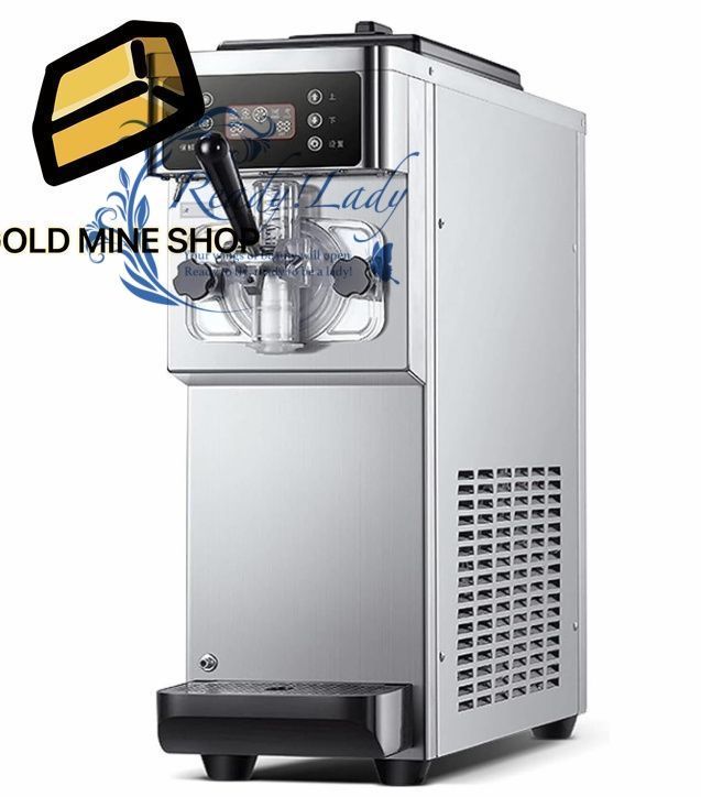 業務用アイスクリームマシン 12-16L|Hステンレススチールアイスクリームメーカー LEDディスプレイ自動洗浄付き1200Wソフトクリームメーカー レストランデザートショップ コーヒーショップ ミルクティーショップ用