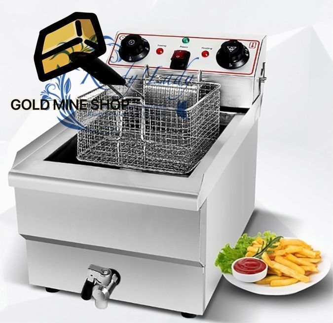 電気フライヤー 業務用 14L大容量 急速加熱 ステンレス鋼 卓上フライヤー 60-200℃温度調節 安全で省エネ 家庭用 業務用 揚げ物鍋 フライドポテト機 蓋とバスケット付き220V|3000W