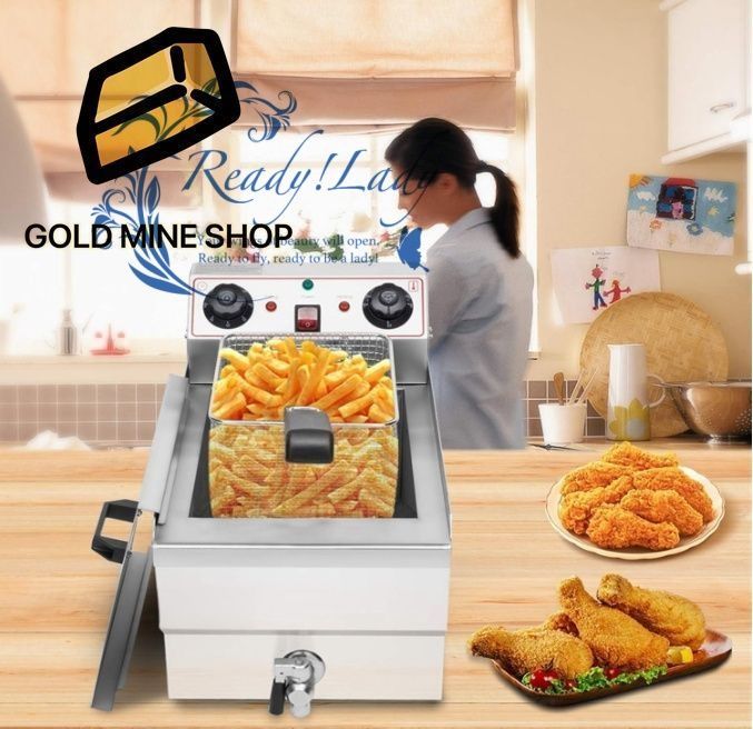 電気フライヤー 業務用 14L大容量 急速加熱 ステンレス鋼 卓上フライヤー 60-200℃温度調節 安全で省エネ 家庭用 業務用 揚げ物鍋 フライドポテト機 蓋とバスケット付き220V|3000W