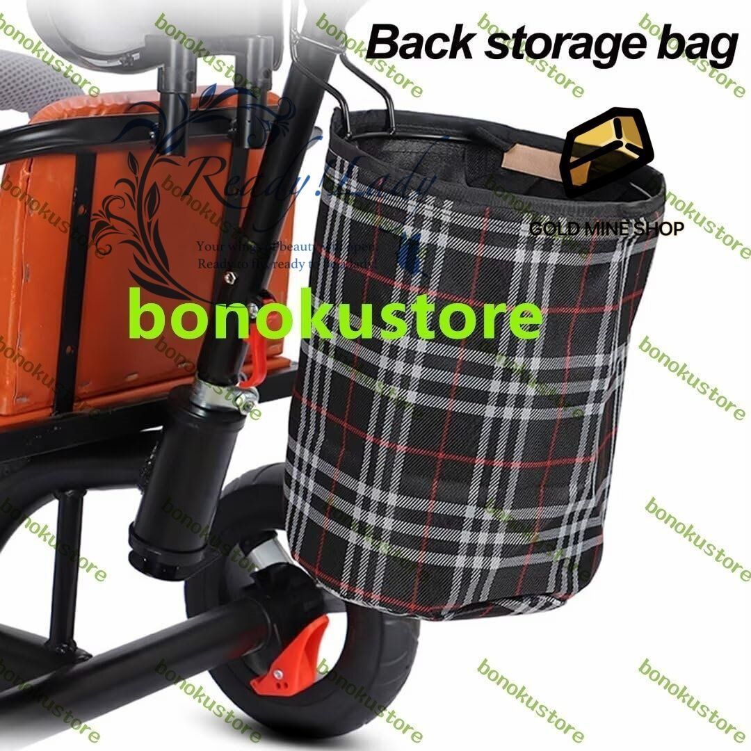 2人乗りのタンデムベビーカー三輪車