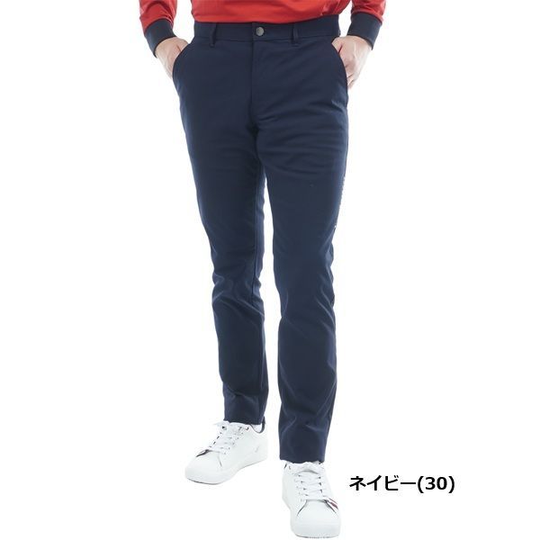 トミーヒルフィガー ゴルフ メンズ ベーシック テーパードパンツ TOMMY HILFIGER GOLF THMA566 秋冬モデル ネイビー 30