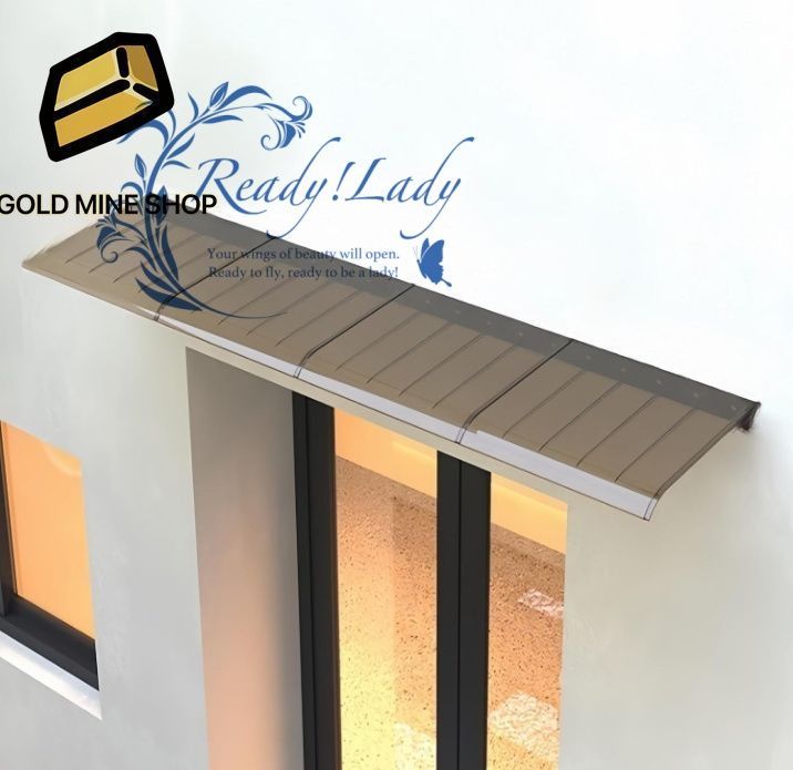 屋根庇 ひさし 雨よけ 屋根 後付け 屋根庇 梅雨対策 玄関 住宅用ひさし 窓の庇 屋外 日除け 住宅庇 耐雨性 PC耐久ボード 梅雨対策 UV雨雪保護 60 120cm