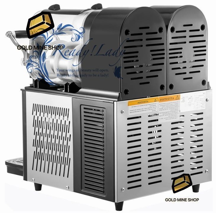 業務用アイススラッシュマシン 6Lマルガリータフローズンドリンク冷却飲料ディスペンサー スラッシュジュースメーカー ステンレススチール110V MERCADOAVALIA_COM_BR