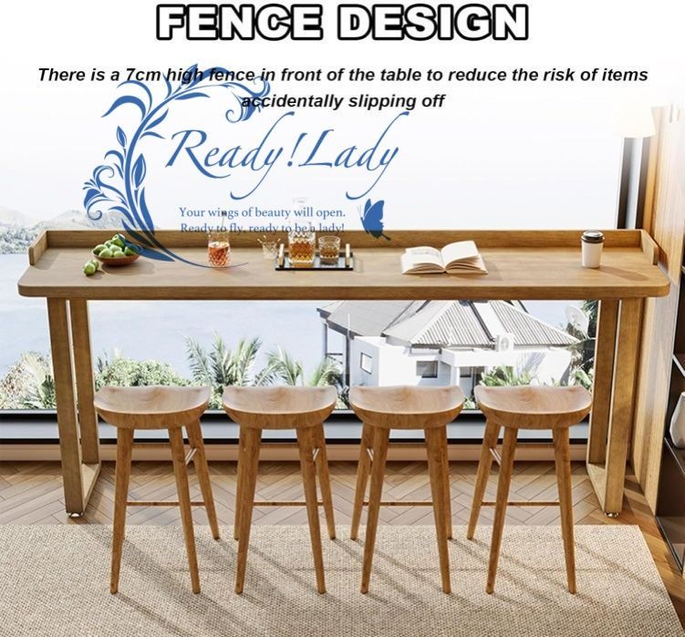 無垢材のバーテーブル