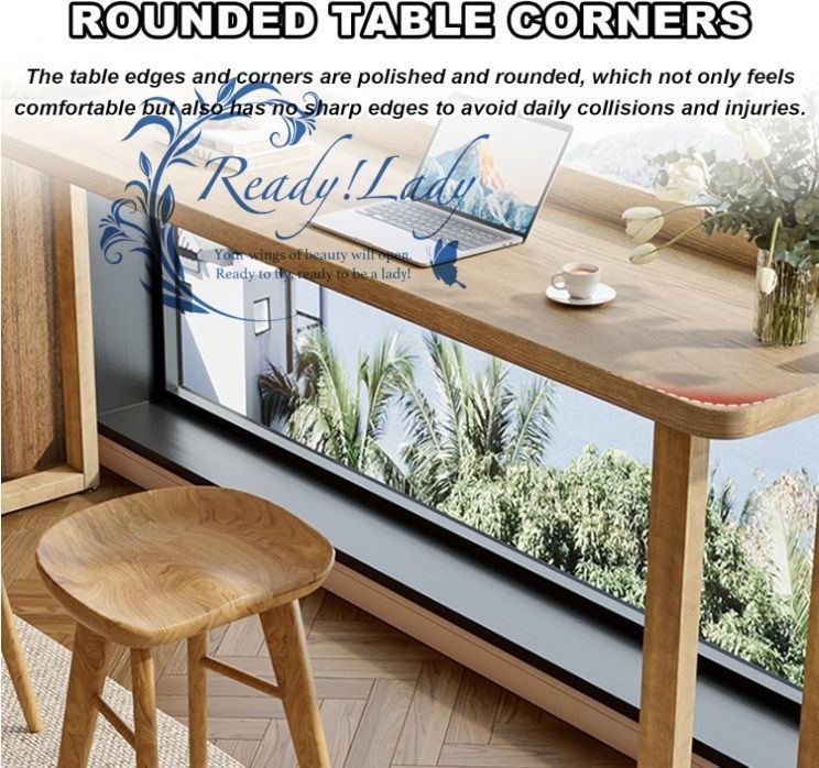 無垢材のバーテーブル 素朴なインダストリアルファームハウススタイル