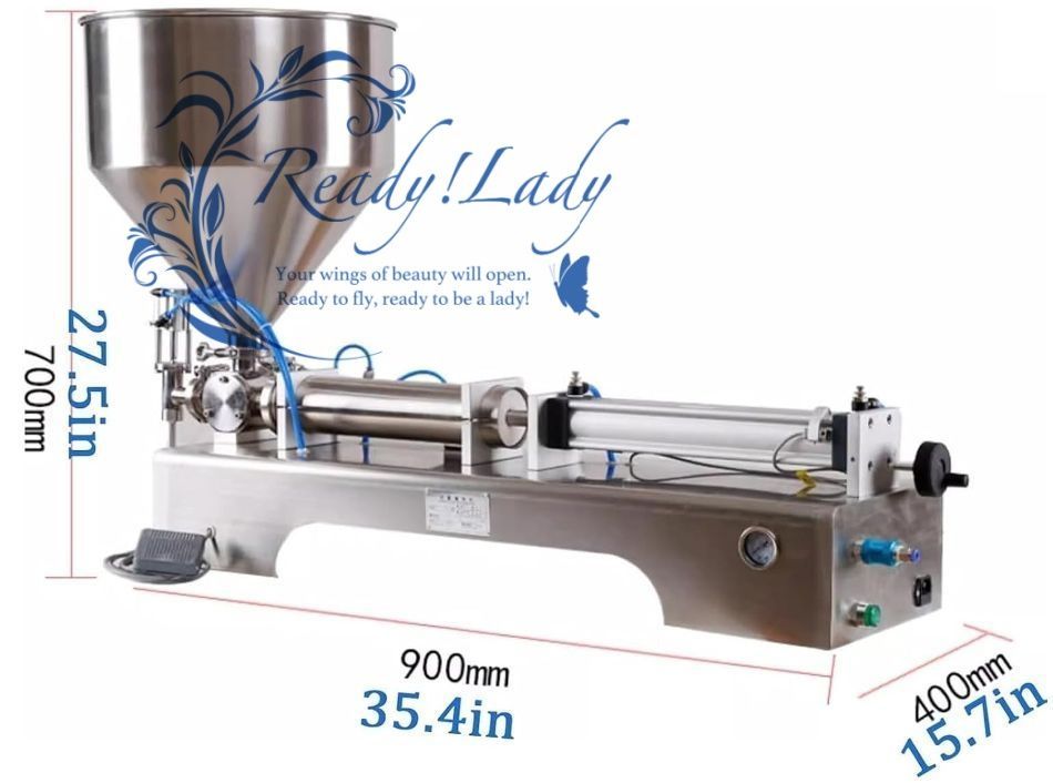 シングルヘッドステンレススチール水平空気圧ペースト充填機